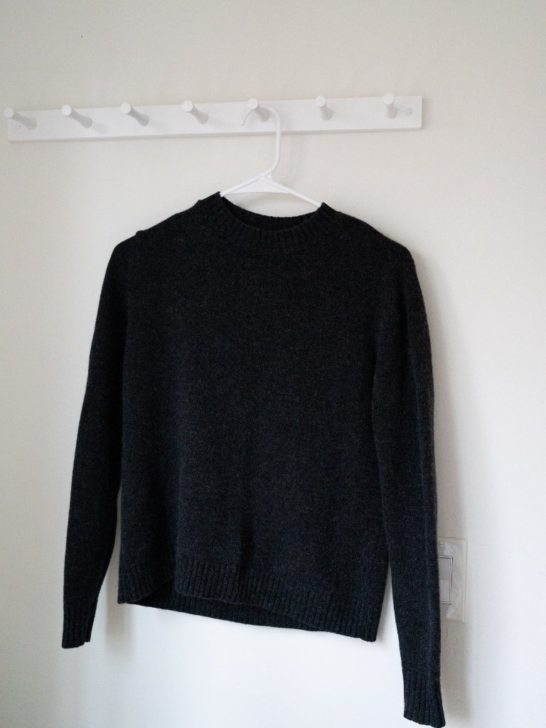 Not Monday Jane Cashmere Crewneck Sz Xs In Grey